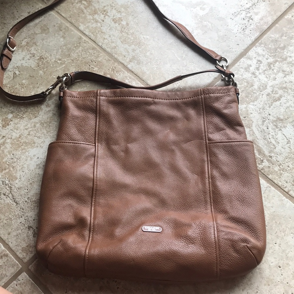 Coach Leather Crossbody Messenger Bag